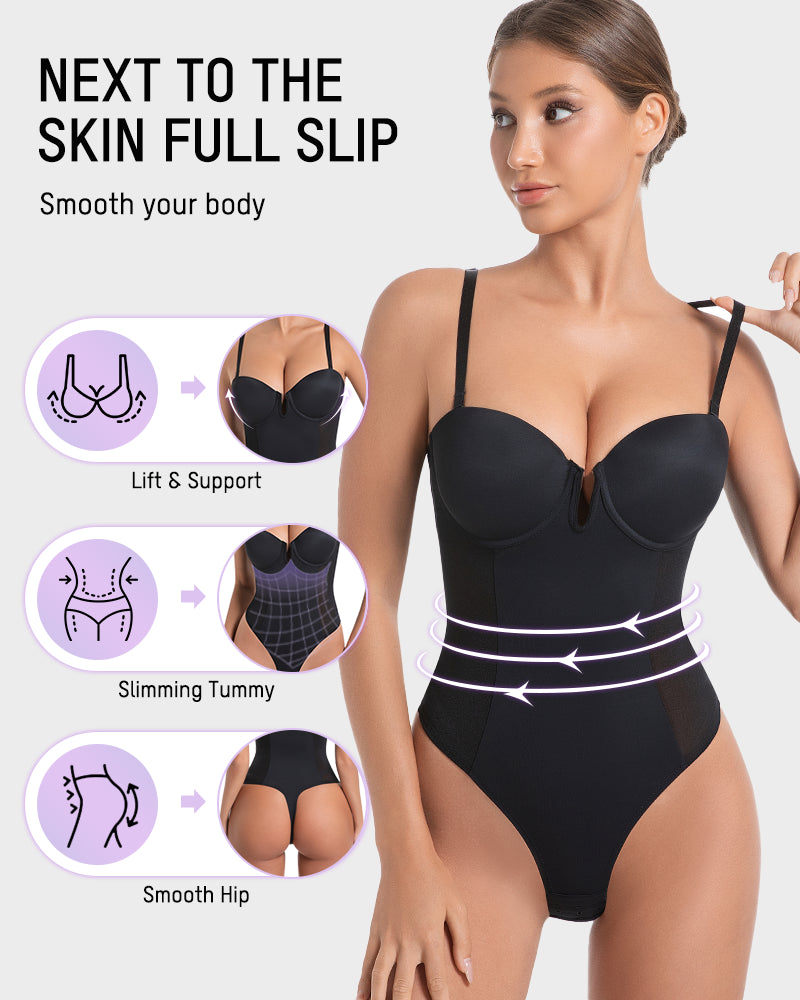 All-in-one shaping thong bodysuit - image 2