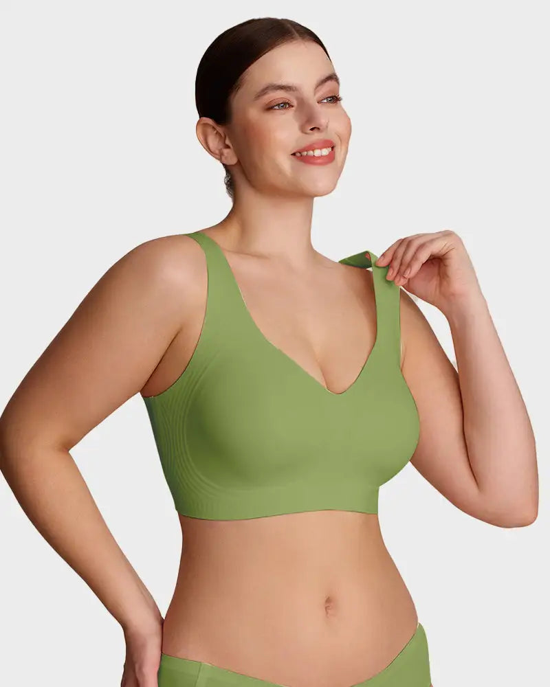 Antibacterial Wire-Free Jelly Lift Everyday Bra Sage - Photo 15