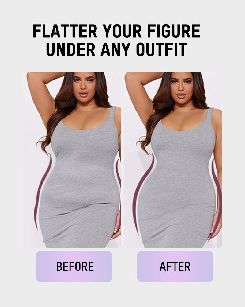 Built-in bra sculpting shaper bodysuit - image 8