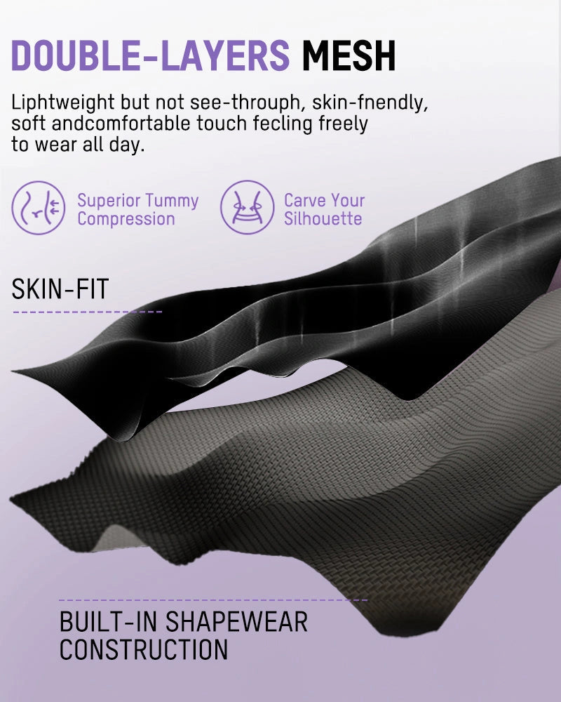 Built-in bra sculpting shaper bodysuit - image 9