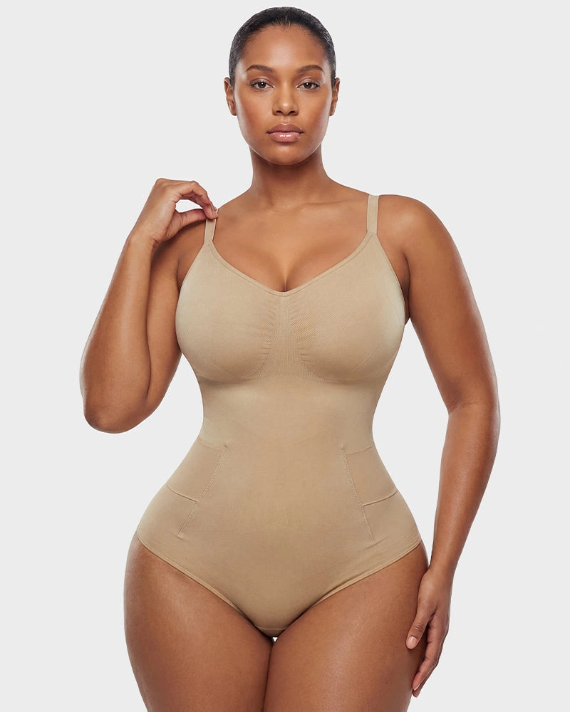 Easyslide deep-v camisole sculpting bodysuit shapewear - image 1