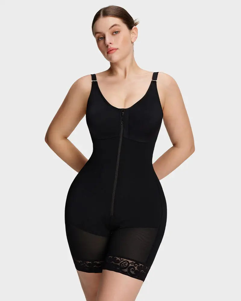 Fajas butt lifter tummy control zip-crotch bodysuit - image 1