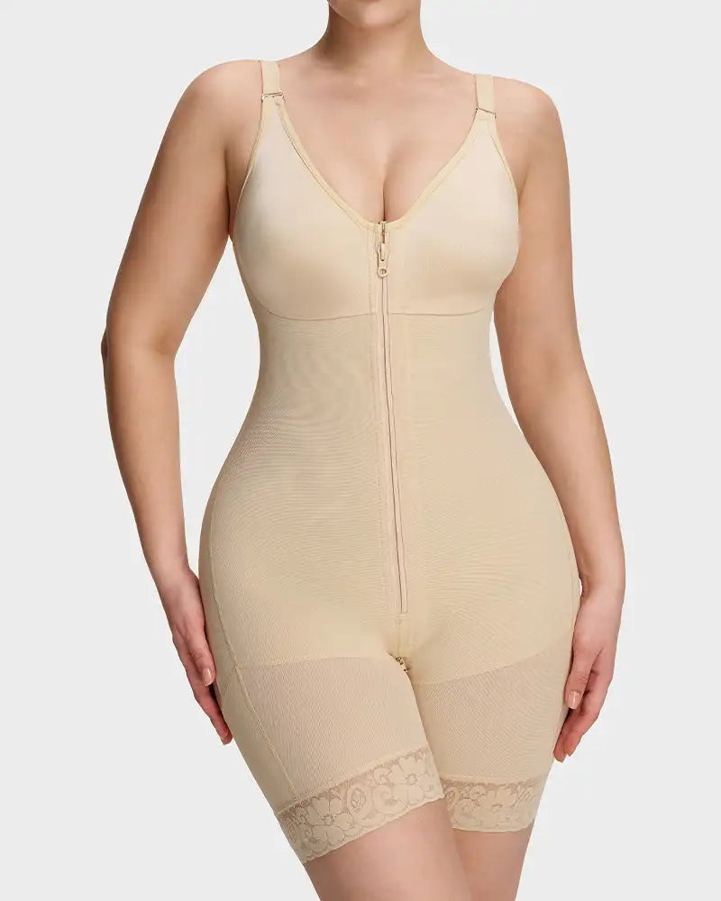 Fajas butt lifter tummy control zip-crotch bodysuit - image 12