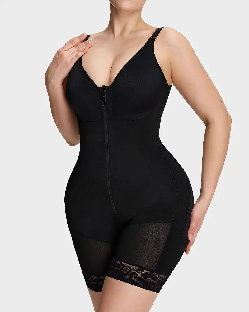 Fajas butt lifter tummy control zip-crotch bodysuit - image 4