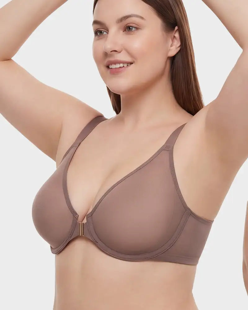 Front Closure Mesh Support Everyday Bra Lark - Photo 2