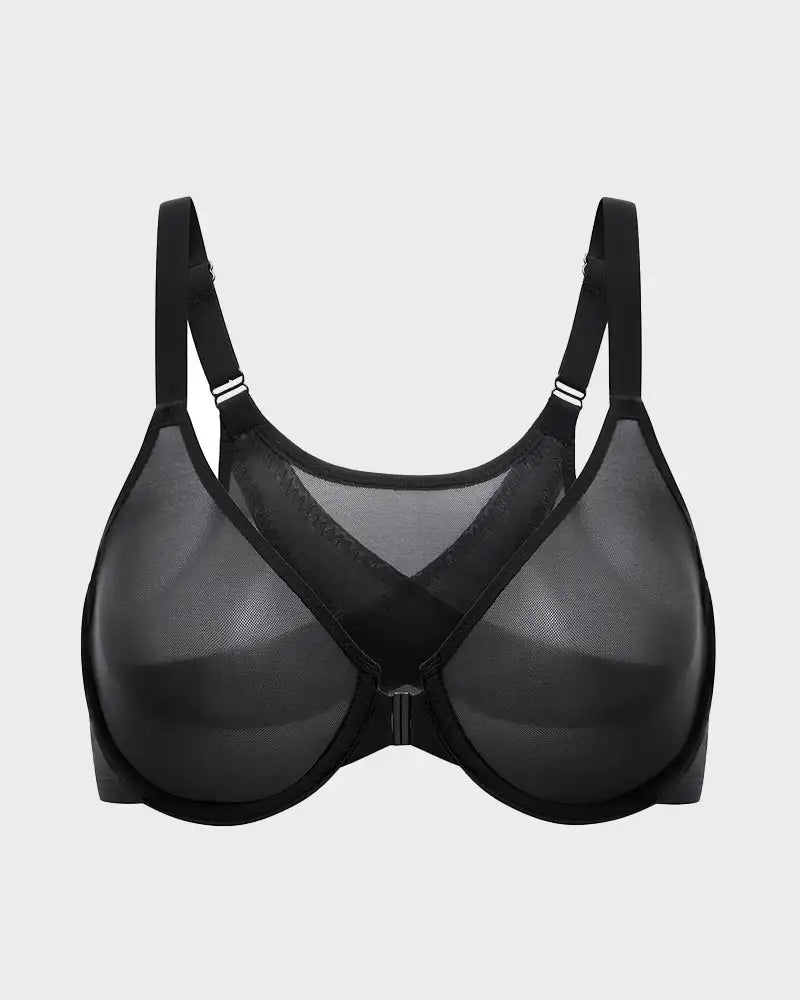 Front Closure Mesh Support Everyday Bra Lark - Photo 8