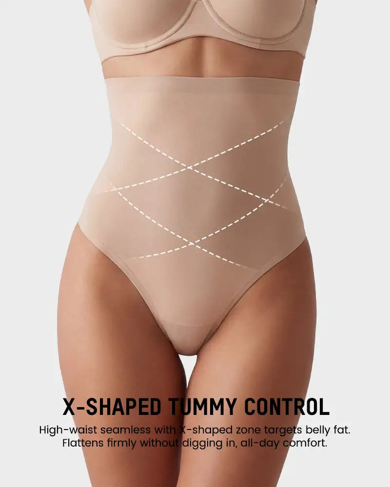 High-Waist Mesh Tummy Control Thong 3-Pack - Photo 9