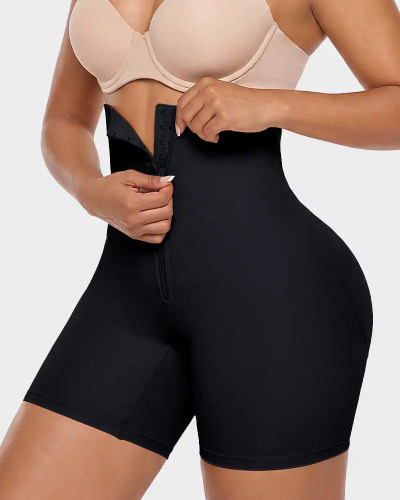 High-waist tummy tuck sculpting shapewear shorts - image 12