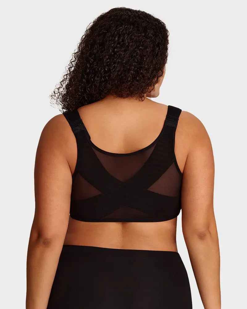 Hook-Front Low-Cut Wired Bare-Cup Back-Lift Bra Forte - Photo 17