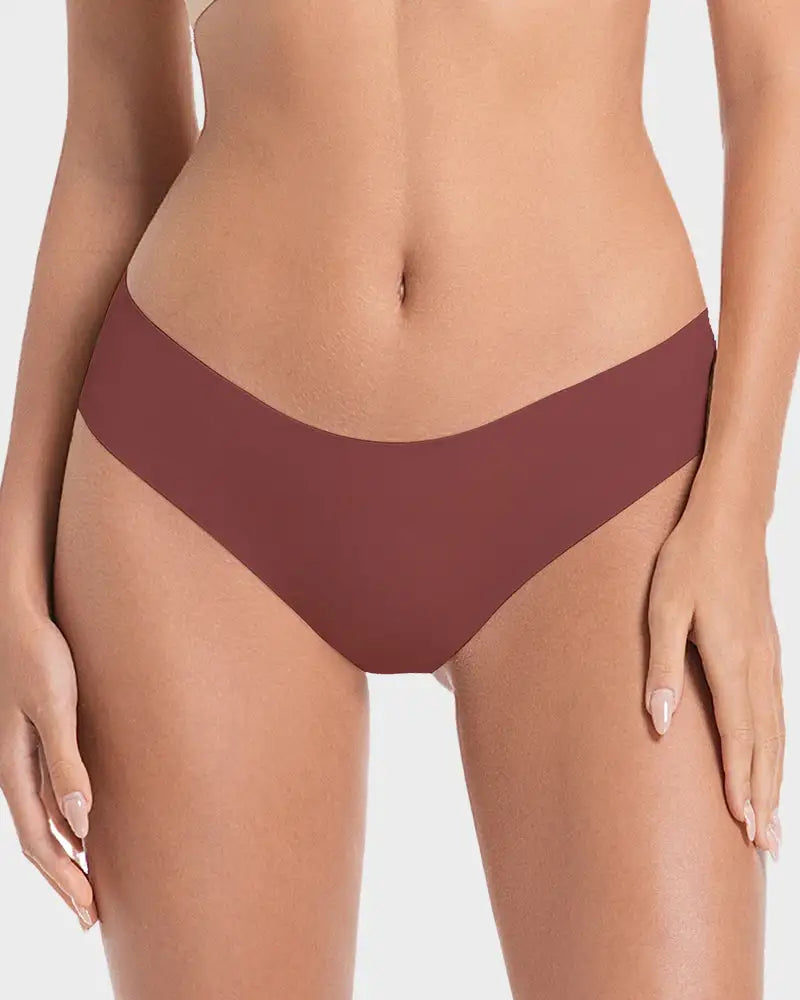 Ice-Silk Seamless Low-Rise Panty For Women 5-Pack - Photo 2