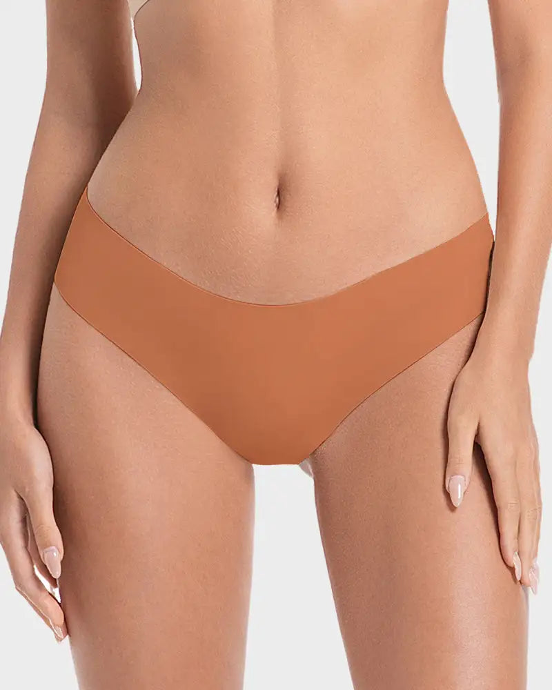 Ice-Silk Seamless Low-Rise Panty For Women 5-Pack - Photo 3