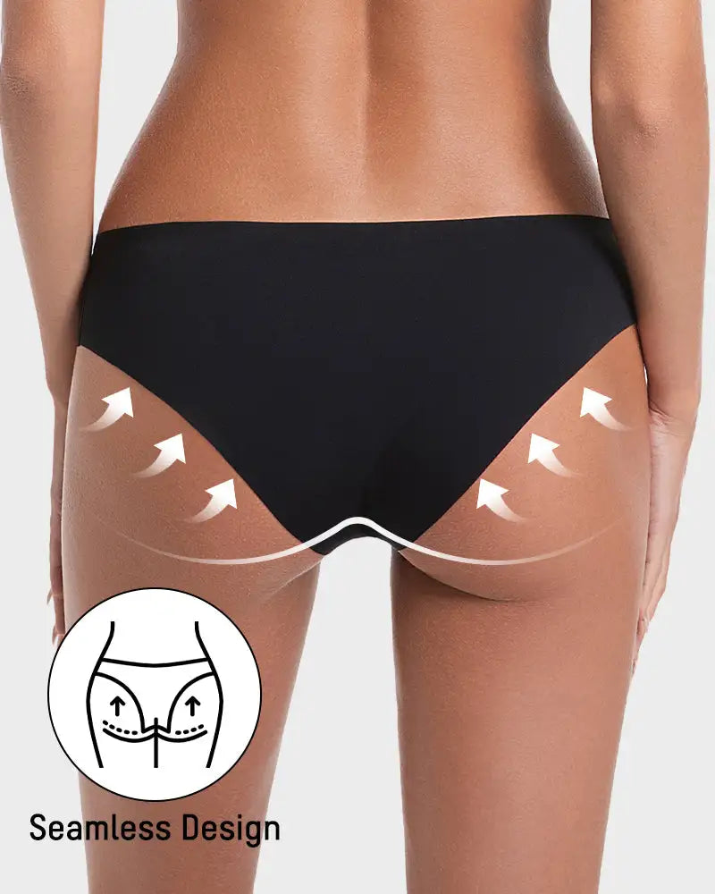 Ice-Silk Seamless Low-Rise Panty For Women 5-Pack - Photo 5