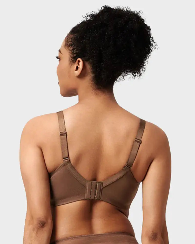 Lace Trim Full Coverage Minimizer Bra Petal - Photo 19