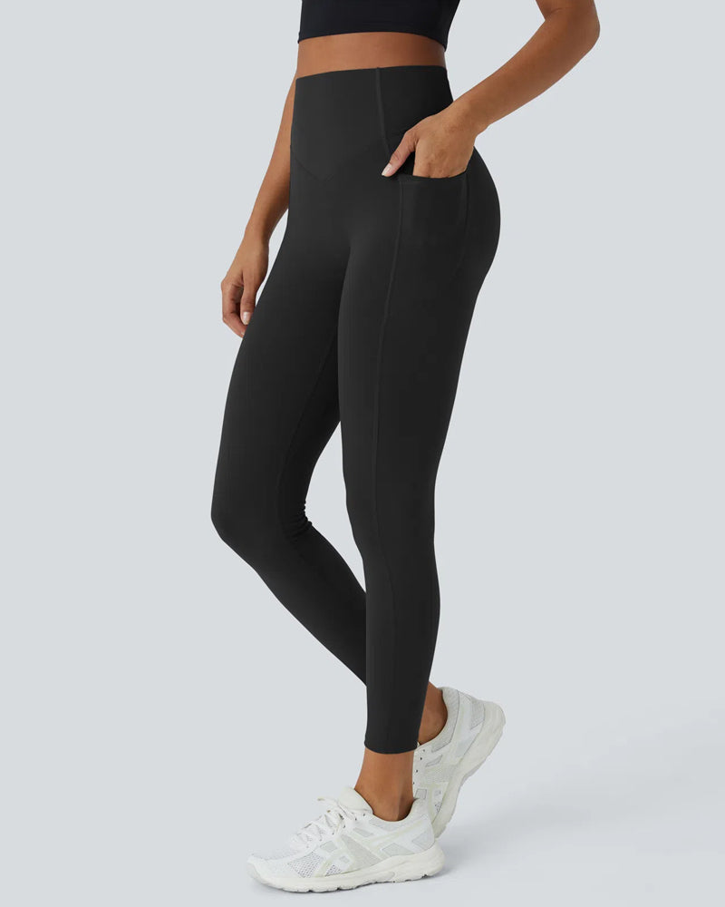 Leopard Print High-Waist Workout Leggings with Pockets Leo - Photo 9