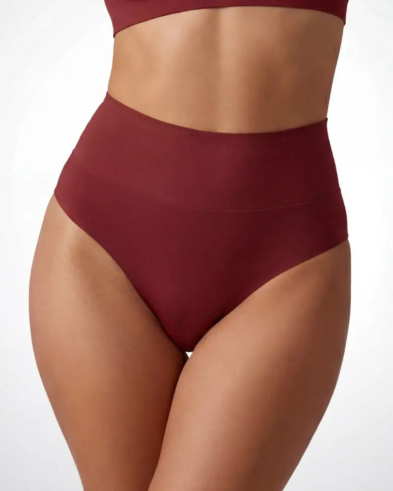 No-Show Seamless High-Waist Thong Panty 5-Pack - Photo 13