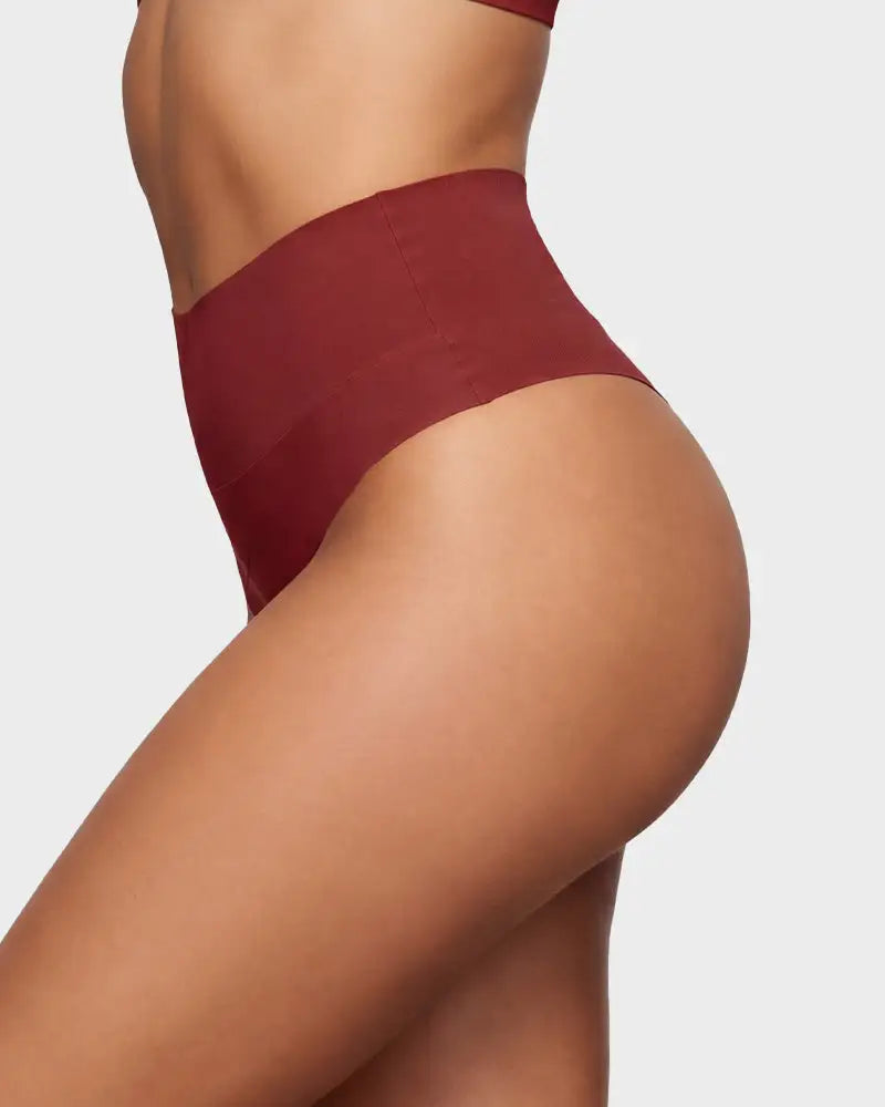 No-Show Seamless High-Waist Thong Panty 5-Pack - Photo 14
