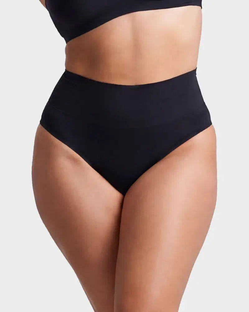 No-Show Seamless High-Waist Thong Panty 5-Pack - Photo 22