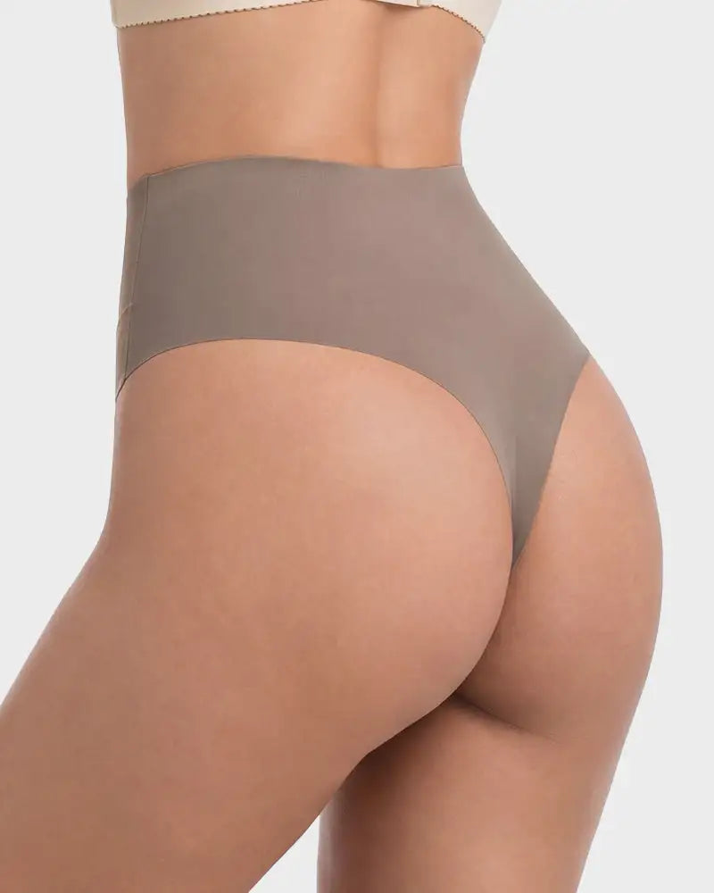No-Show Seamless High-Waist Thong Panty 5-Pack - Photo 6