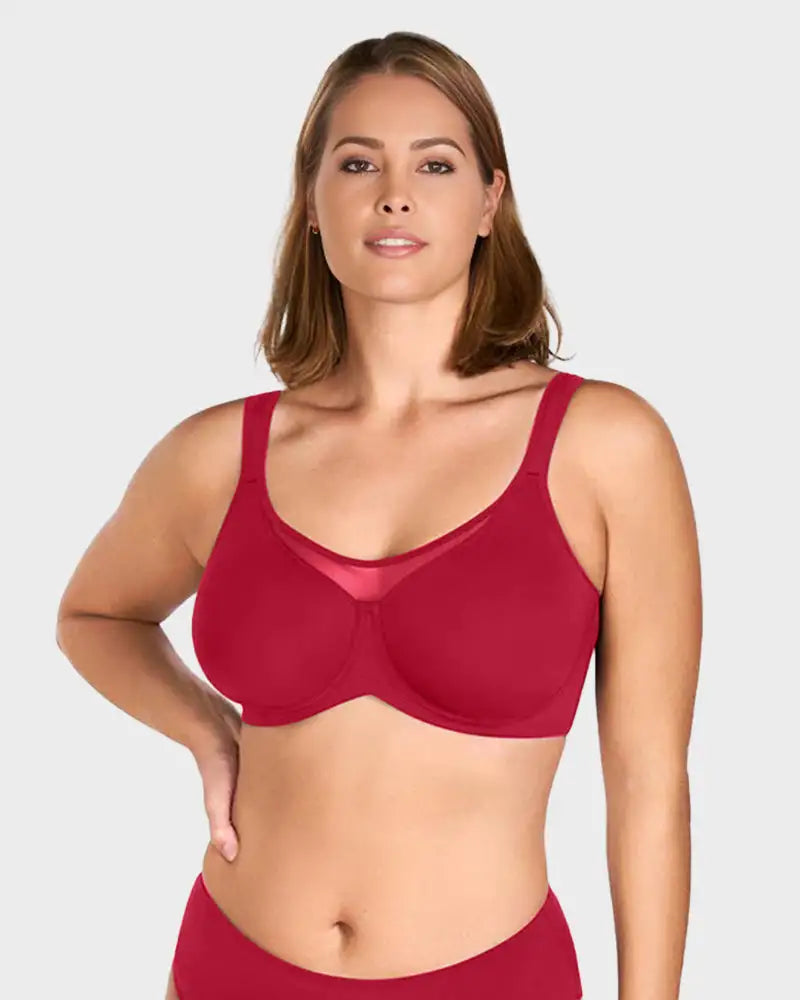 Plus Size Cooling Full Coverage Minimizer Bra Isla - Photo 2