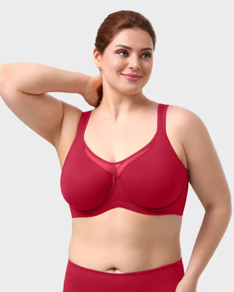 Plus Size Cooling Full Coverage Minimizer Bra Isla - Photo 5