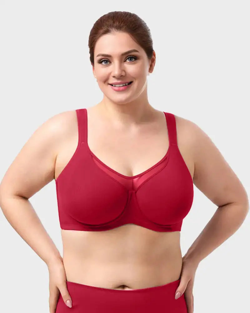 Plus Size Cooling Full Coverage Minimizer Bra Isla - Photo 6