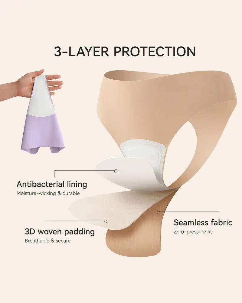 Seamless Camel-Toe Cover Thong Panties 5-Pack - Photo 2