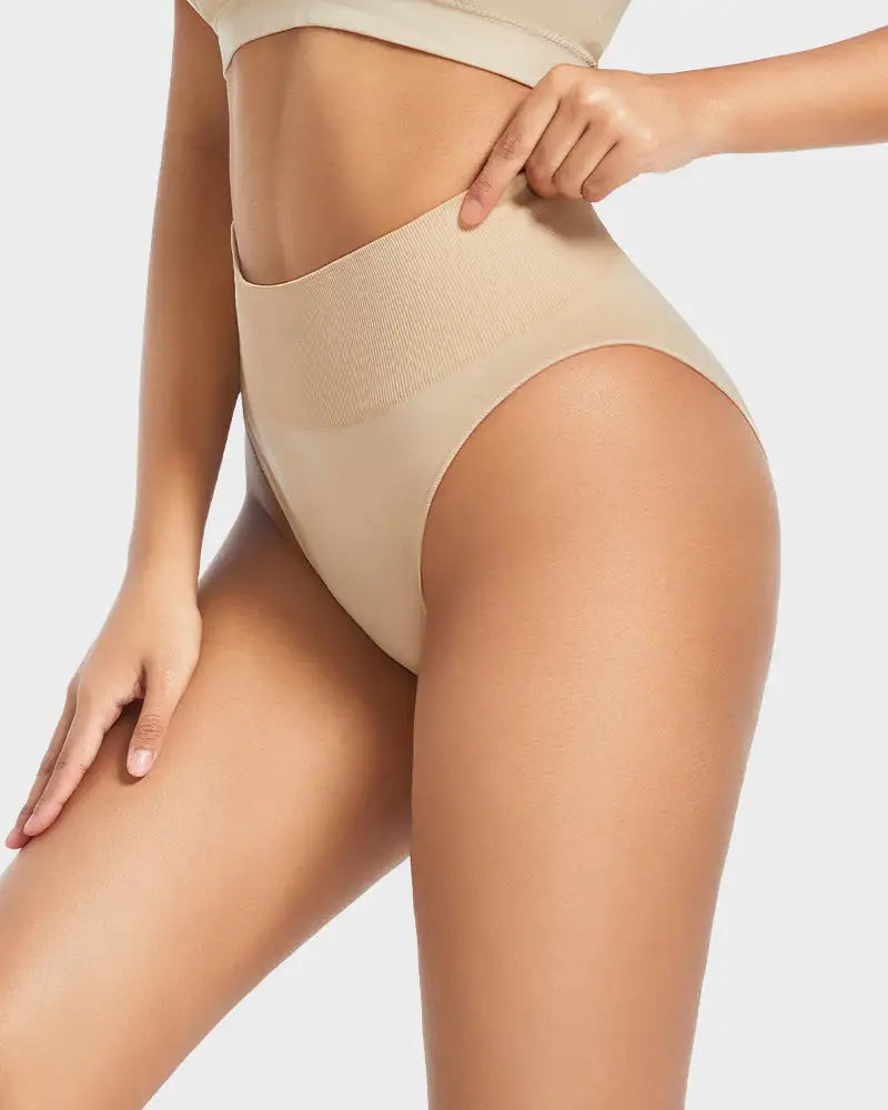 Seamless High-Waist Tummy Control Brief Panty 3-Pack - Photo 7