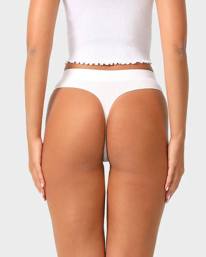 Seamless Low-Rise Everyday Comfort Thong 3-Pack - Photo 2