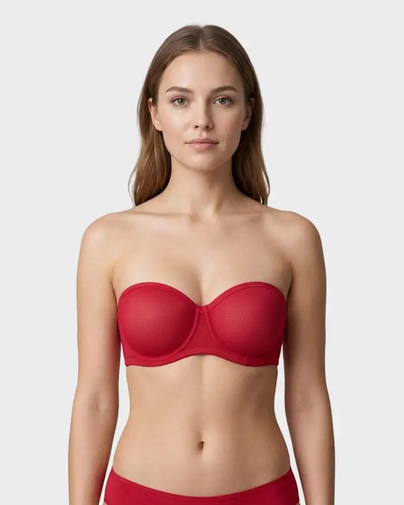 Strapless Mesh Underwire Balconette Everyday Bra Nari - Photo 10
