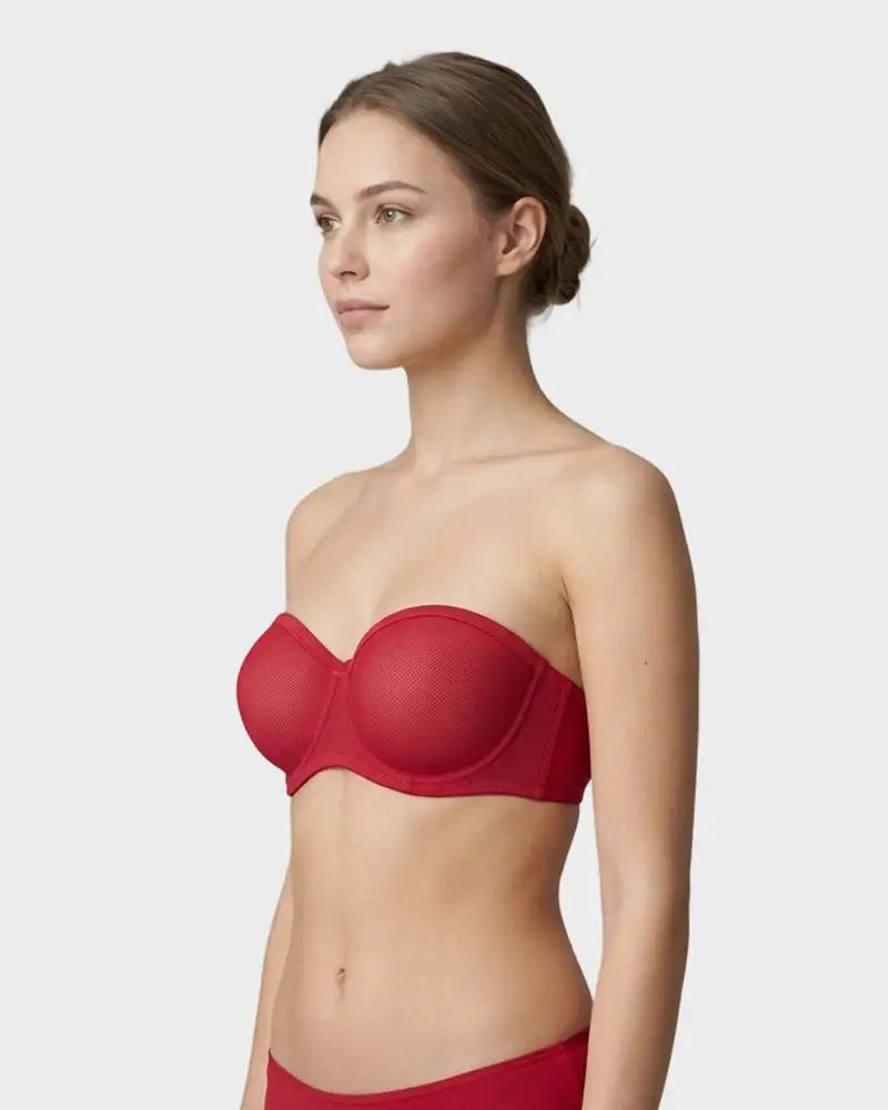Strapless Mesh Underwire Balconette Everyday Bra Nari - Photo 11