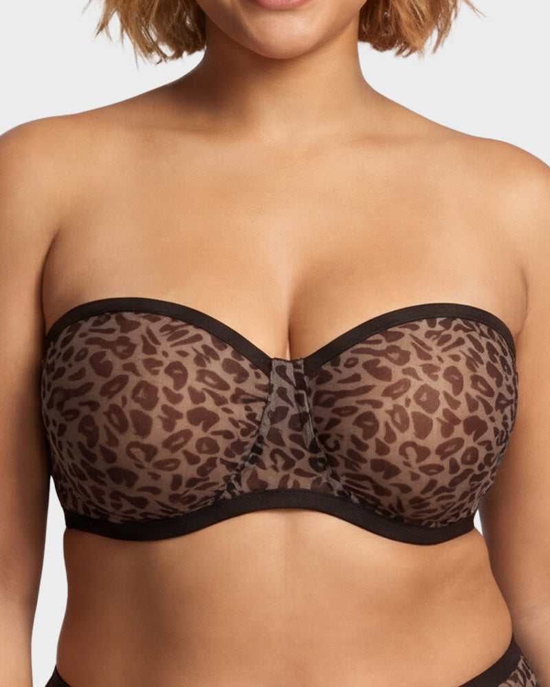 Strapless Mesh Underwire Balconette Everyday Bra Nari - Photo 15