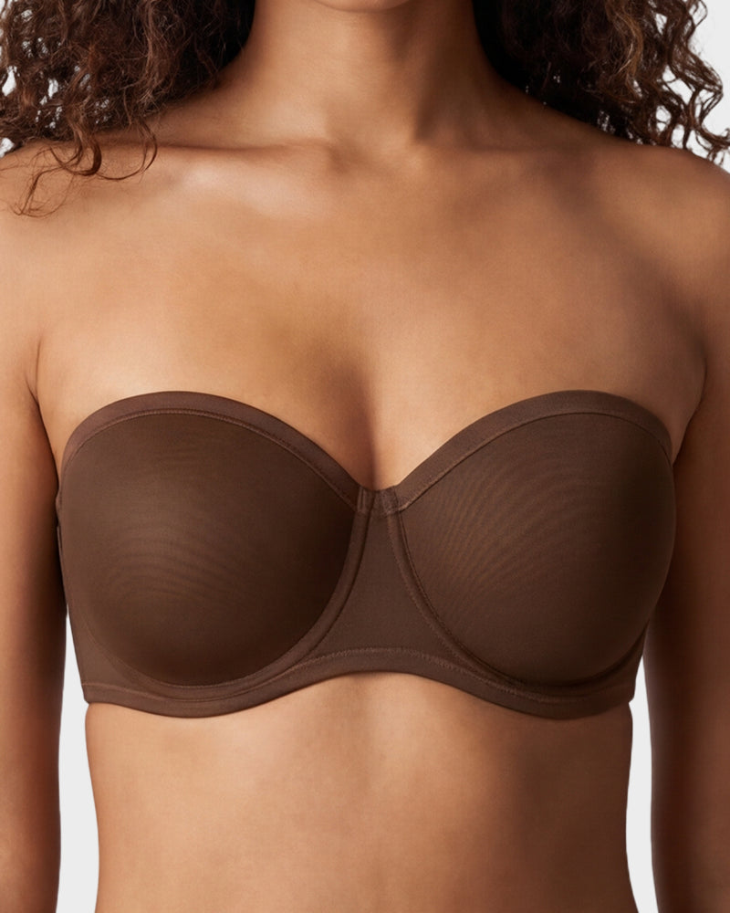 Strapless Mesh Underwire Balconette Everyday Bra Nari - Photo 16