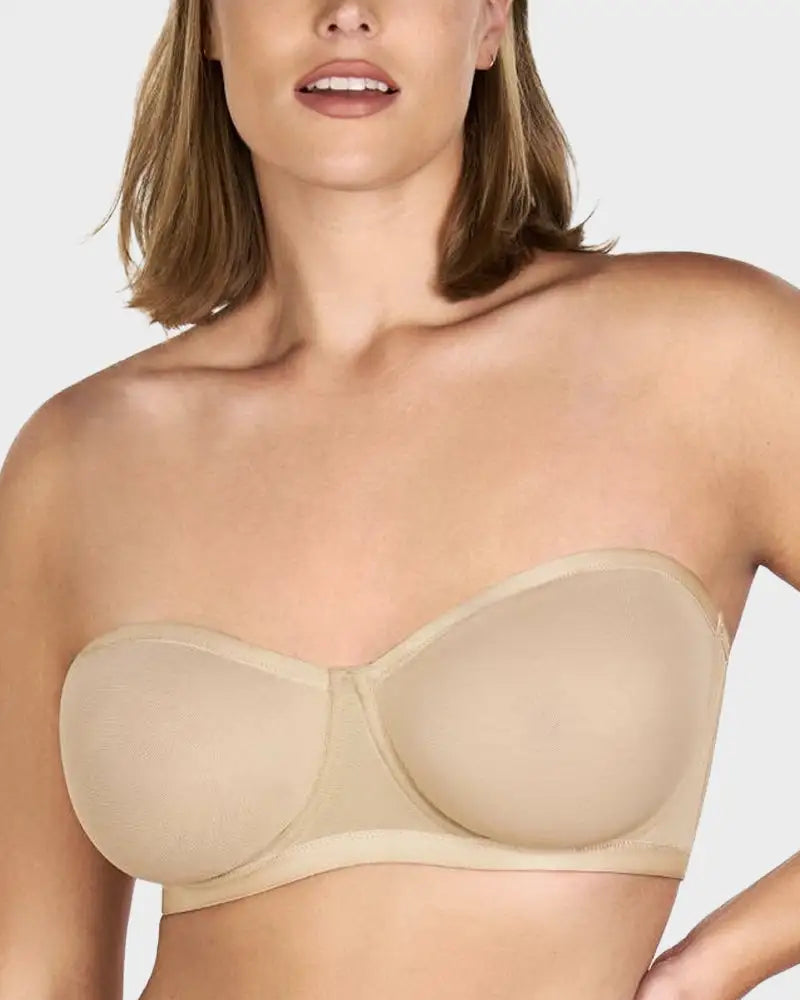 Strapless Mesh Underwire Balconette Everyday Bra Nari - Photo 4