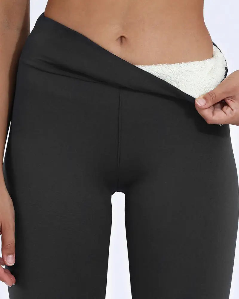 Thermal Fleece High-Waist Leggings for Winter Cozy - Photo 14