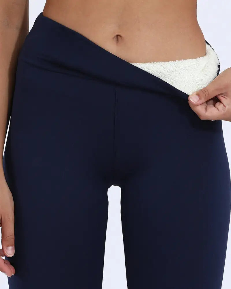 Thermal Fleece High-Waist Leggings for Winter Cozy - Photo 15