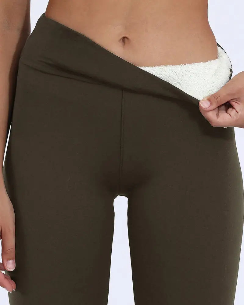 Thermal Fleece High-Waist Leggings for Winter Cozy - Photo 17