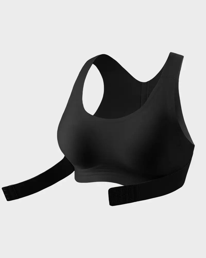 X-Back Hook-Front Wire-Free Alignment Bra Poise - Photo 10