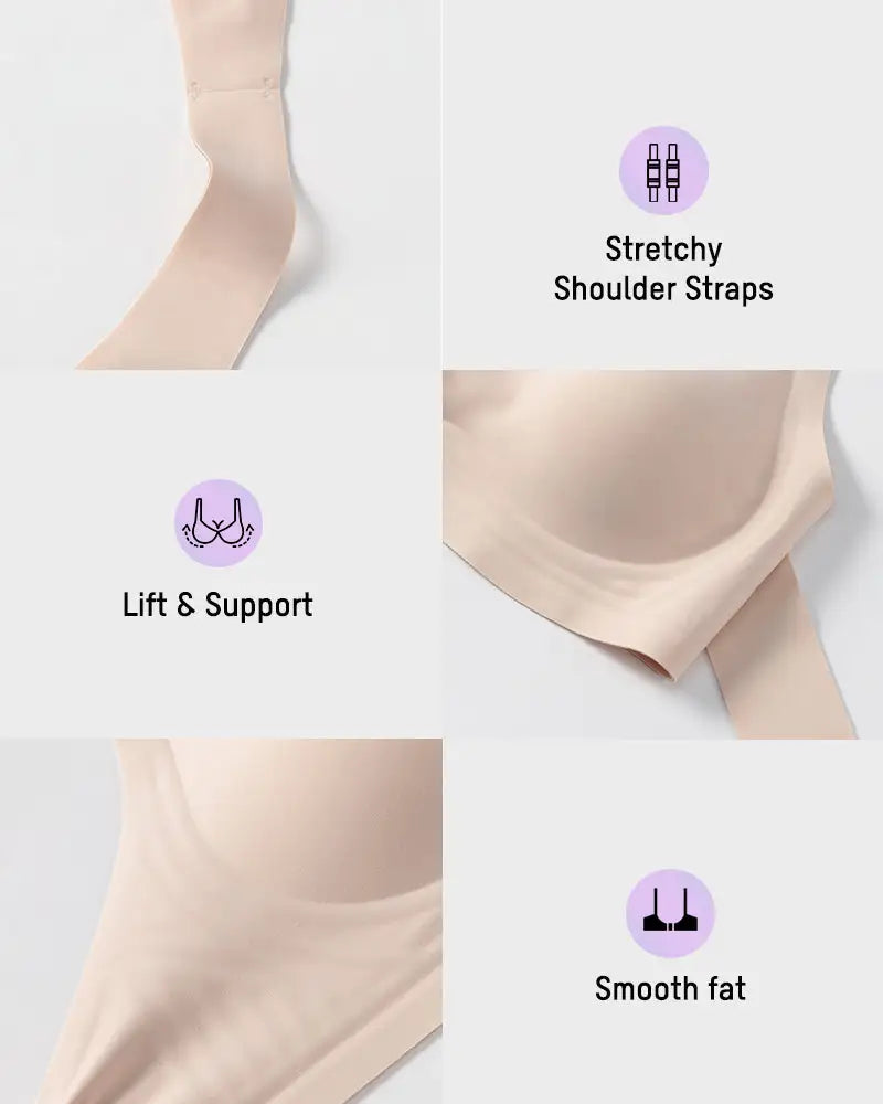 X-Back Hook-Front Wire-Free Alignment Bra Poise - Photo 6