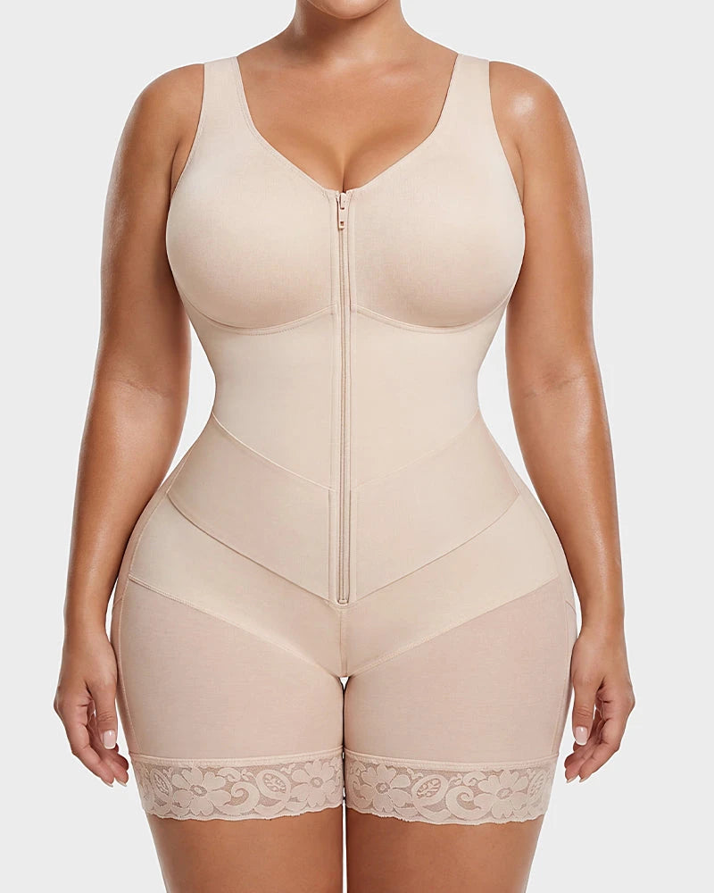 Zip-front full body tummy control shaper - image 13