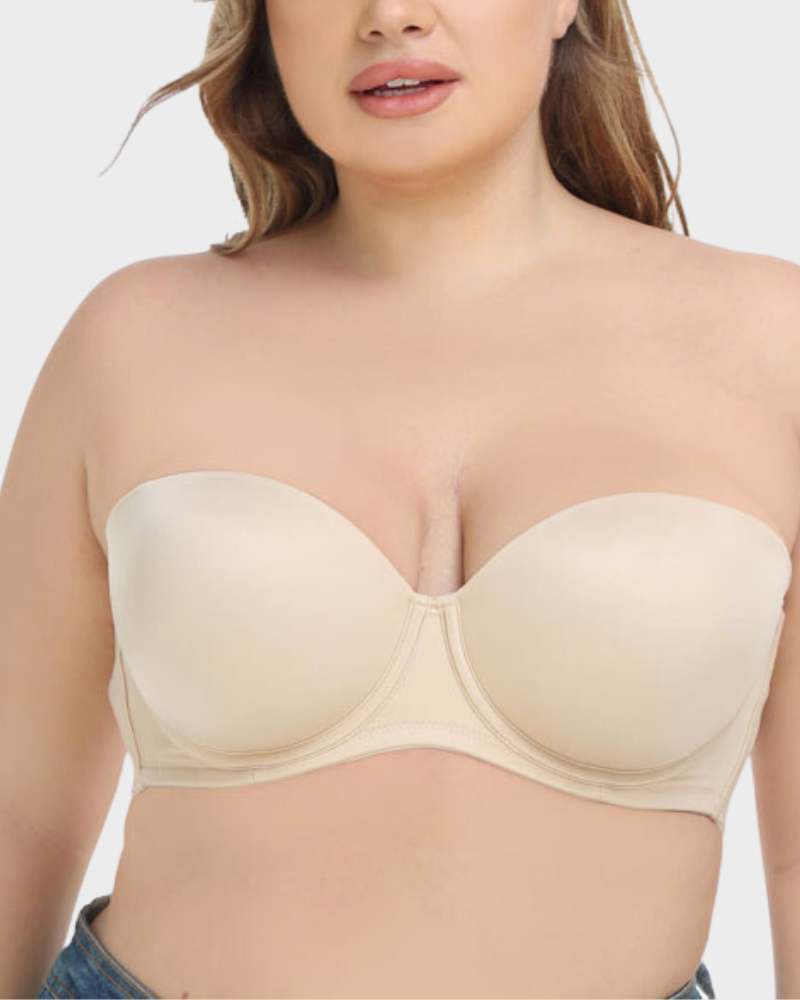 Versatile Underwire Bandeau Bra Removable Straps Fara