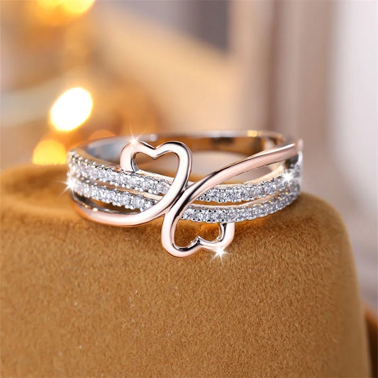 Double Heart Ring