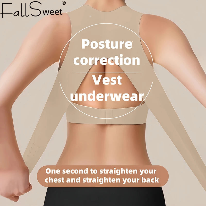 Wireless Seamless Push-Up Posture Shaping Bra