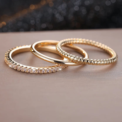 Minimalist Thin Ring Sets