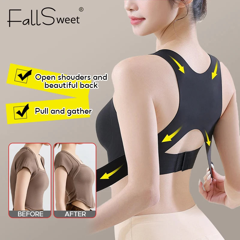 Wireless Seamless Push-Up Posture Shaping Bra