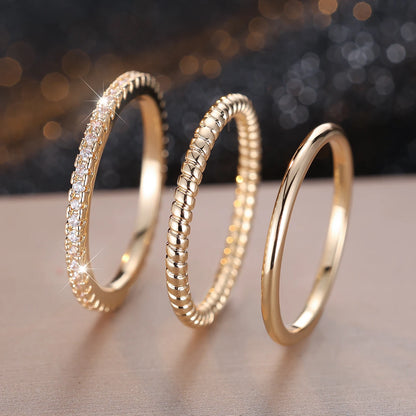 Minimalist Thin Ring Sets