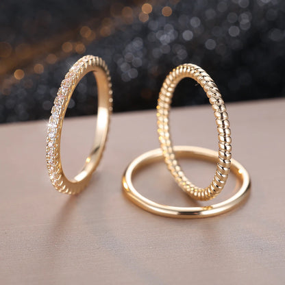 Minimalist Thin Ring Sets