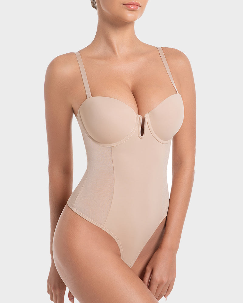 All-in-one shaping thong bodysuit - image 1