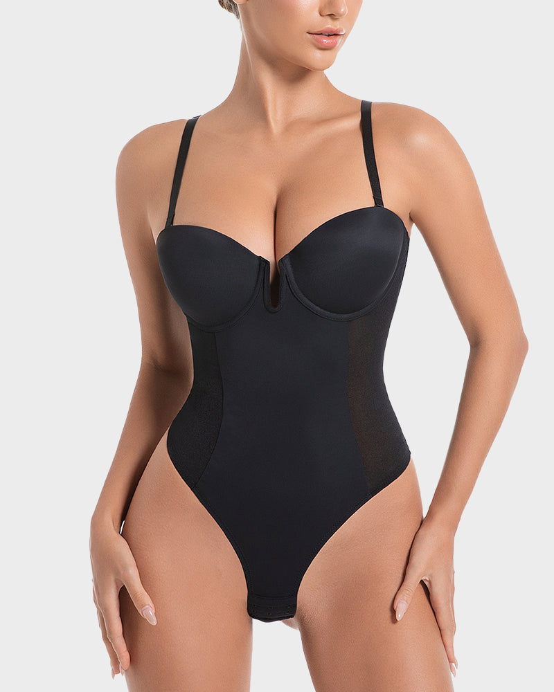 All-in-one shaping thong bodysuit - image 9