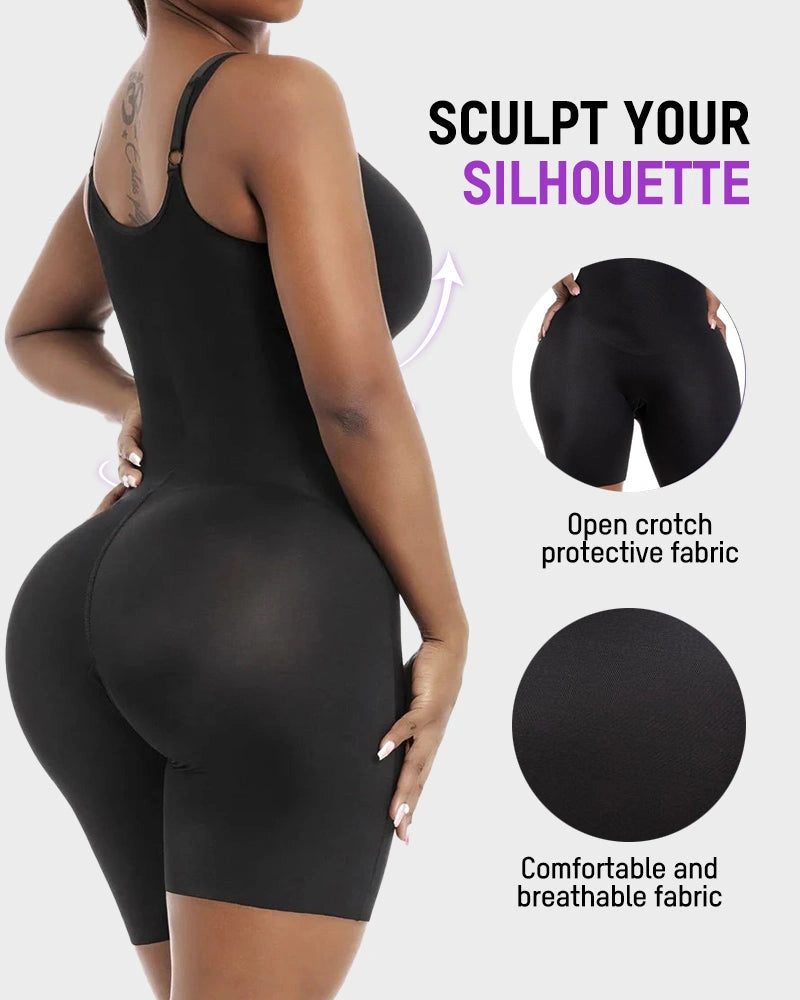 Built-in bra sculpting shaper bodysuit - image 7