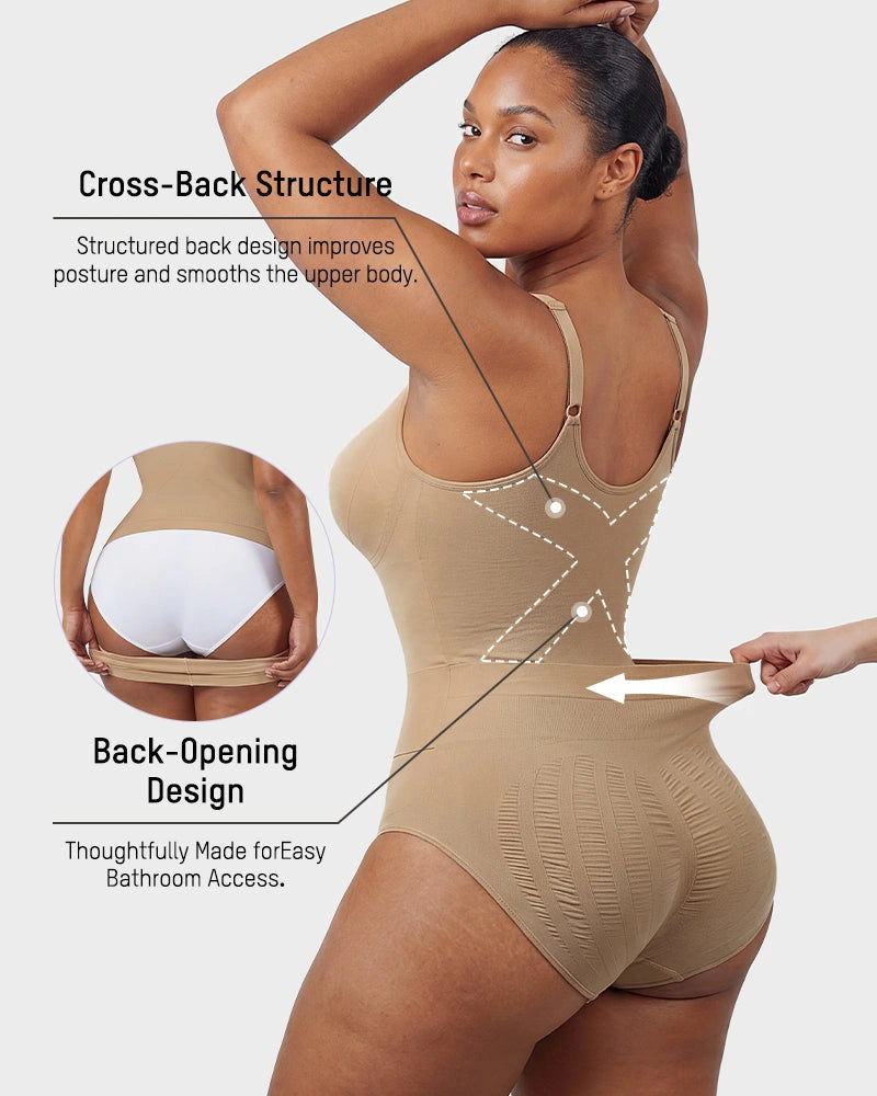 Easyslide deep-v camisole sculpting bodysuit shapewear - image 2